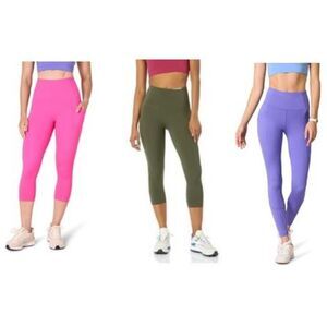 NWT Amazon Essentials Three Active Sculpt High Rise Leggings Women's Size Small